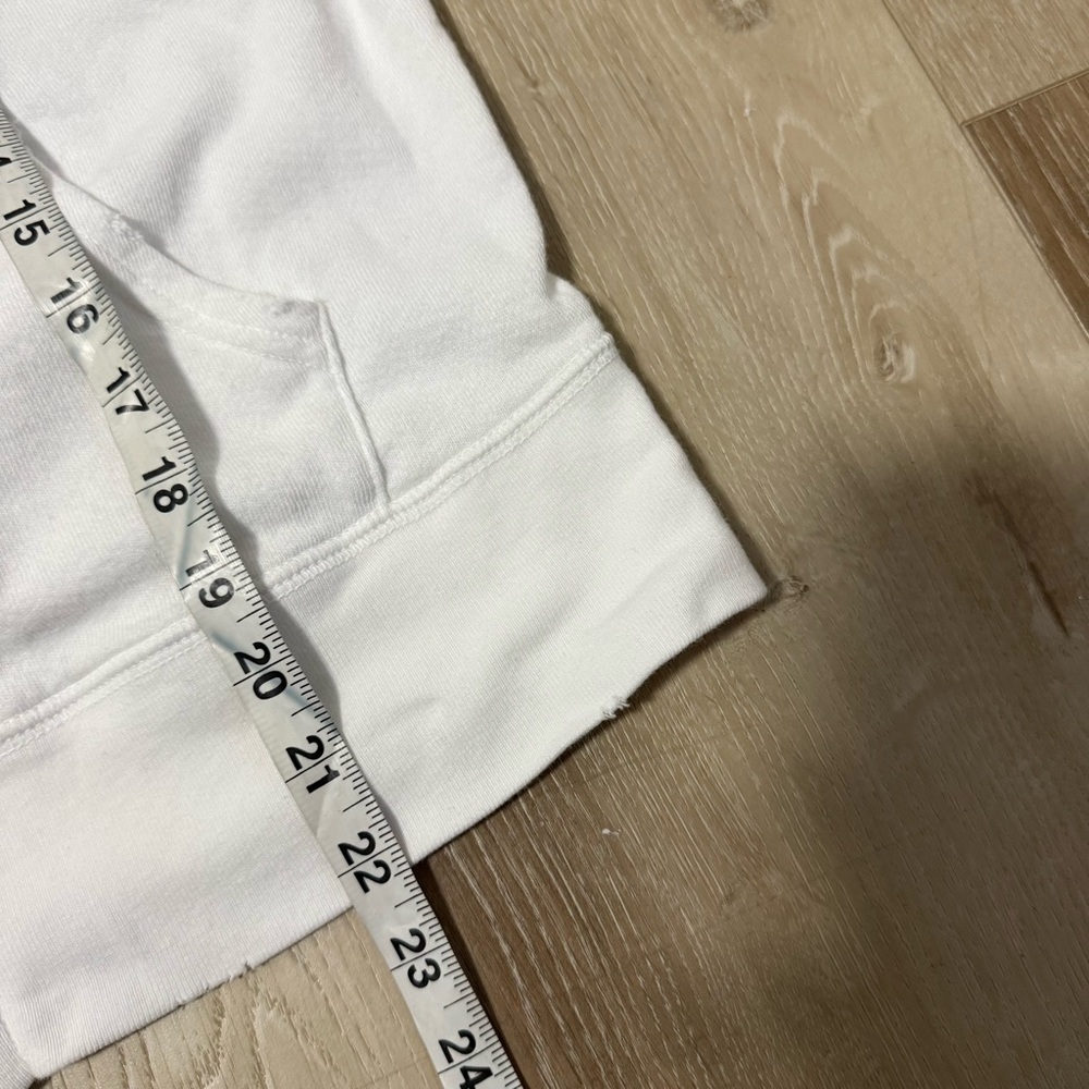 Unsubscribed 100% cotton zip up hooded sweatshirt white size small - Picture 4 of 5